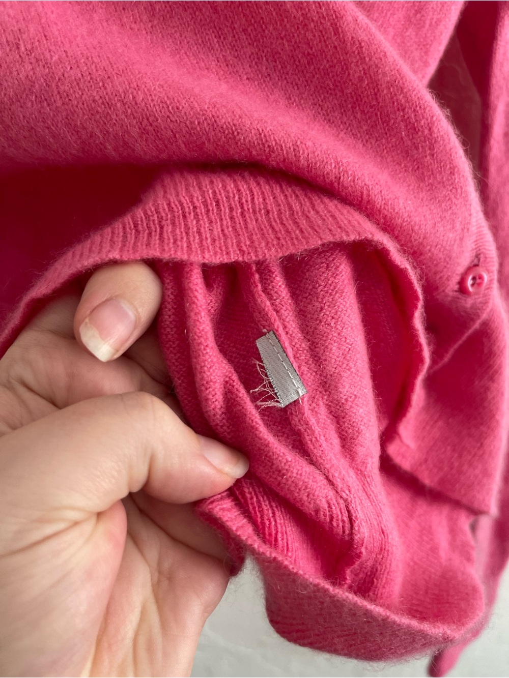 Lord & Taylor Pink Button Closure Long Sleeve Knit Cardigan Sweater Womens XL - Picture 9 of 9